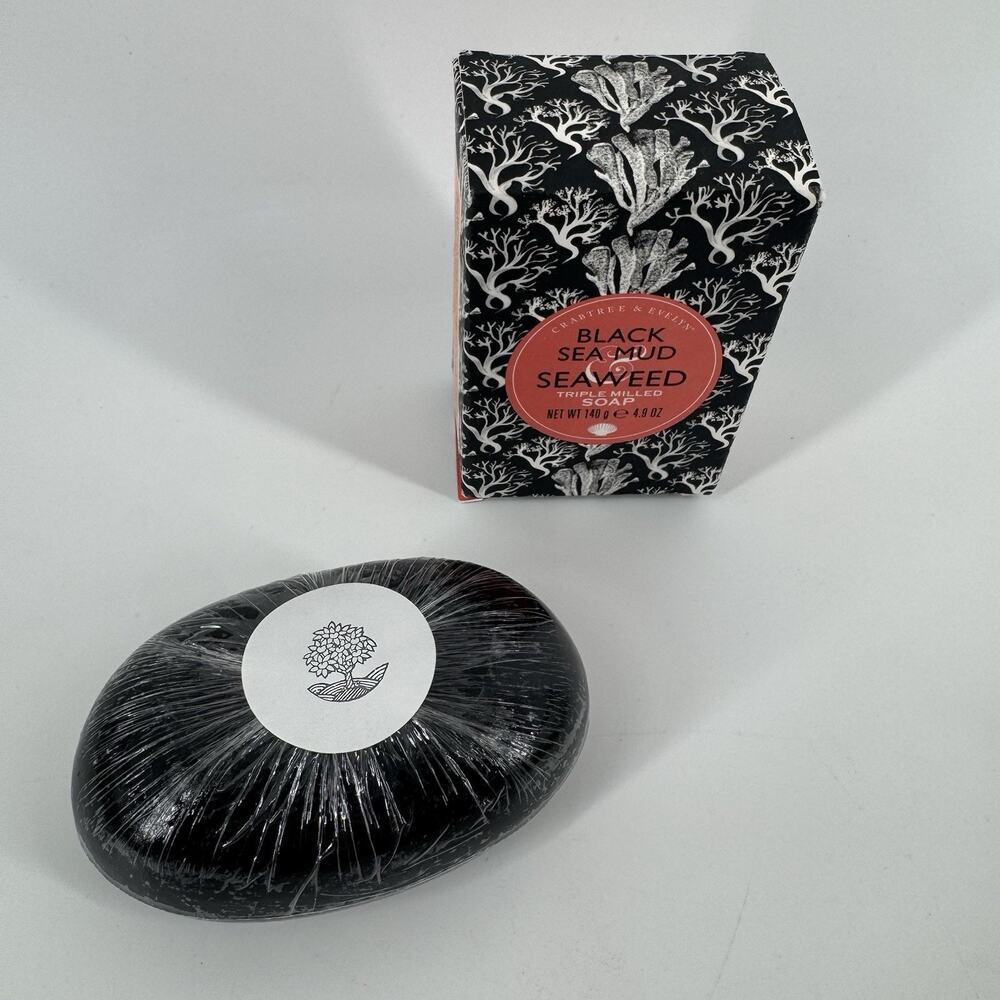 Crabtree & Evelyn - BLACK SEA MUD SEAWEED - New - Triple Milled 5.6 oz. Bar Soap - Picture 2 of 5